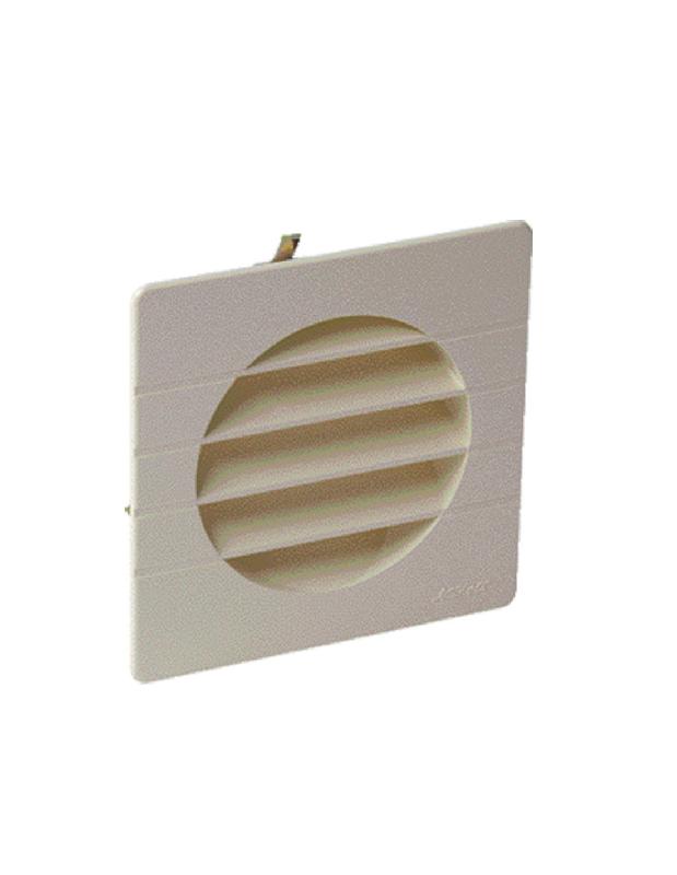 GRILLE DE VENTILATION À ENCASTRER EXTÉRIEUR POUR TUBES PVC 125MM COLORIS SABLE - NICOLL - 1GETM125