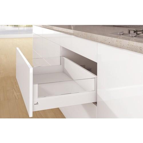 KIT TIROIR DESIGNSIDE ARCITECH-PROFIL H94MM-DOS H186-BLANC-L500MM HETTICH