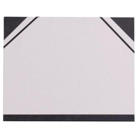LOT DE 10 - CARTON À DESSIN BRUT À ÉLASTIQUES 26X33CM - GRIS