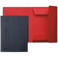 LOT DE 8 - CHEMISE À RABAT CHIC EN CARTON, A4, BLEU FONCÉ