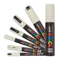 MARQUEUR POSCA COULEUR BLANC - BOÎTE DE 7 POINTES ASSORTIES