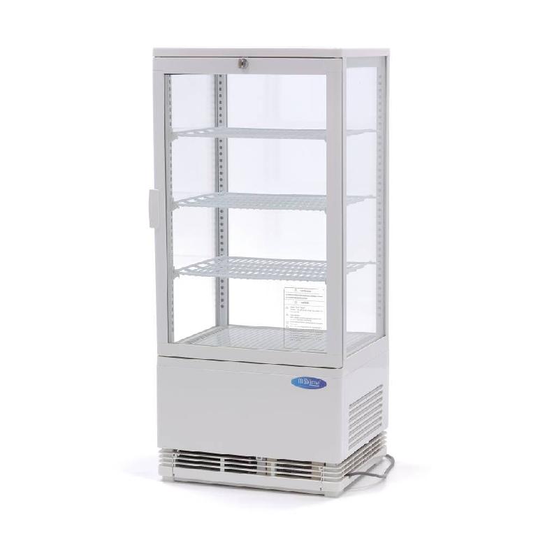 Mini Vitrine réfrigérée positive - 78 L - Blanche | Maxima_0