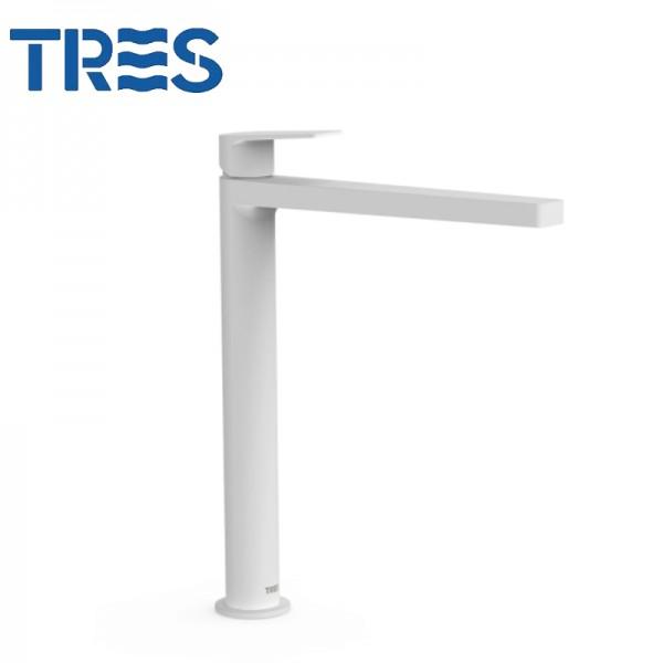 MITIGEUR LAVABO BLANC MAT - TRES 21180301BM