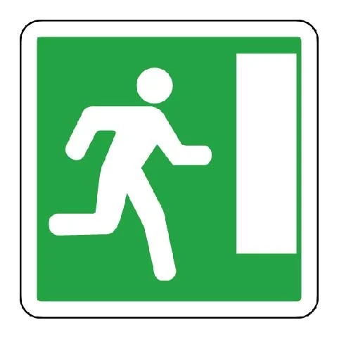 Panneau CE30a - Issue de secours vers la droite_0