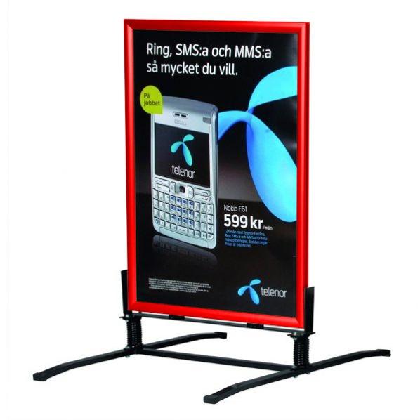 Panneau publicité pour trottoir rouge - Marque Rolléco_0