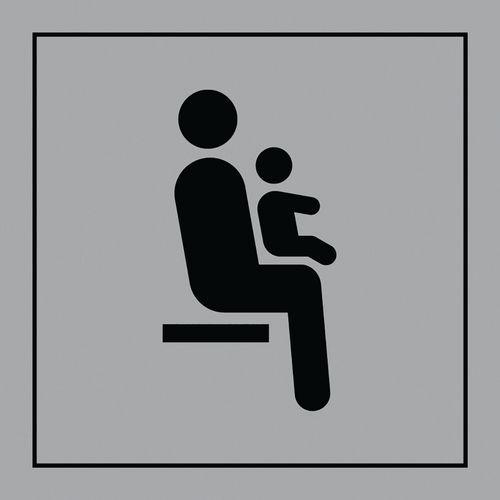 PICTO SIÈGE ENFANT BAS ÂGE GRAVOPLY NOIR/GRIS 125X125