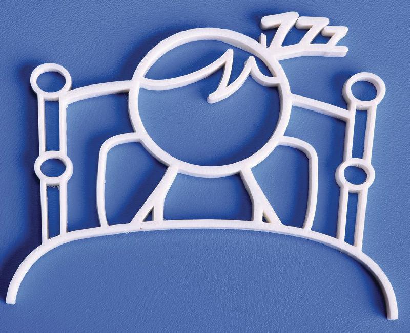 PICTOGRAMME NEOSIGN 3D MUR DORTOIR BLANC - MANUTAN COLLECTIVITÉS