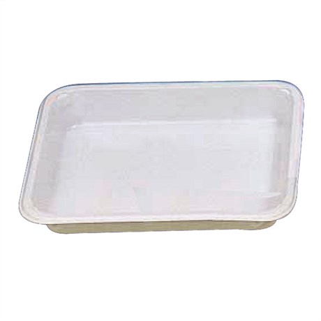 PLATEAU MICRO-ONDABLE 1 COMPARTIMENT 22.5X17.5X3 CM PP BLANC (VENDU PAR 500)