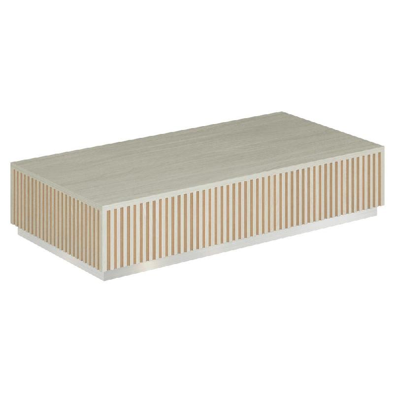Podium pour mannequins Vertigo T01 MDF naturel et noyer clair 120x60x25cm_0
