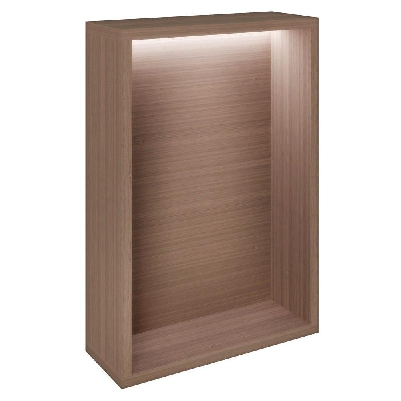 Présentoir Cage noyer avec LED 38,4x14,5x56cm_0