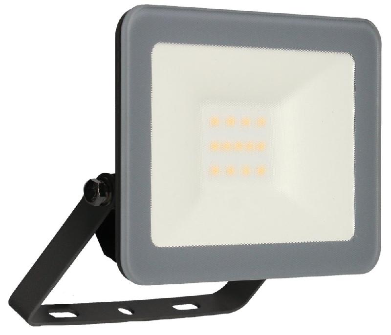 Projecteur mural ultra fin SLIMER 10W - 900lm - IP65 - Blanc neutre 4000K - Finition Gris_0