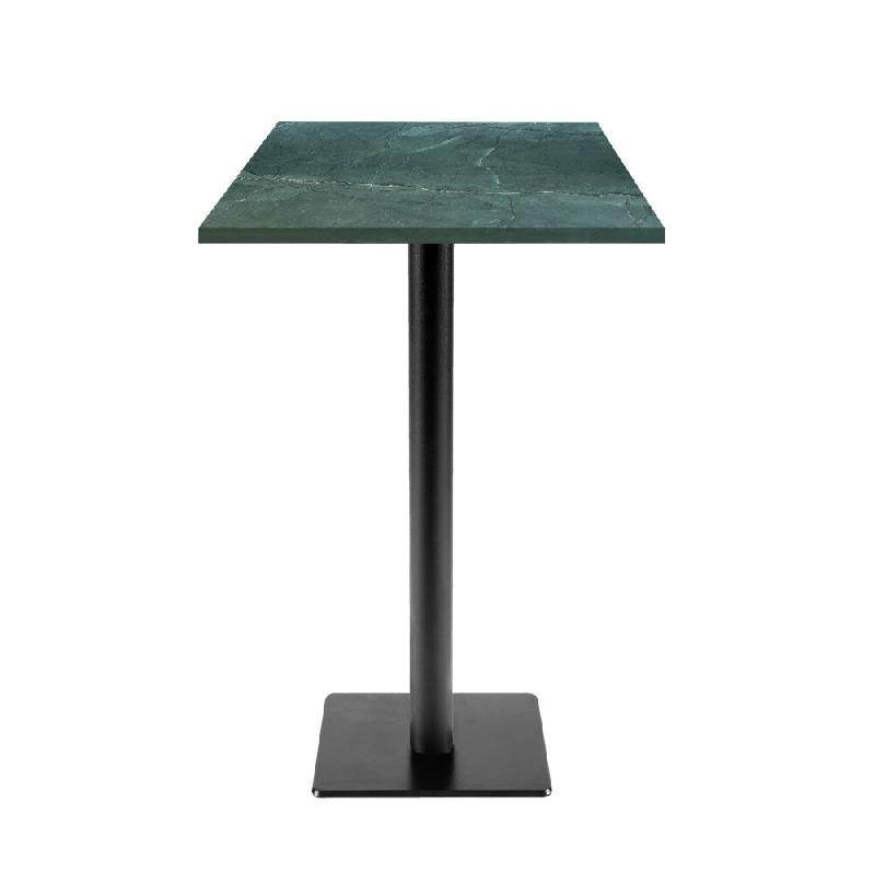 RestooTab - Mange-debout Milan T 50x50cm décor marbre jade - vert fonte TB-MITFF-5050M-MB.JAD_0