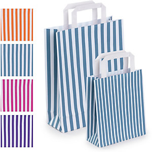 SAC KRAFT FANTAISIE À POIGNÉES PLATES