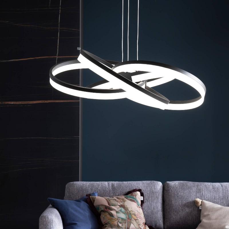SCHÖNER WOHNEN LOOP SUSPENSION LED CCT NOIRE