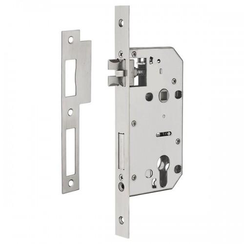 SERRURE À LARDER MONOPOINT INTELOCK -TÉTIÈRE BOUTS CARRÉS -RÉVERSIBLE -85X45MM THIRARD