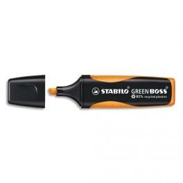 STABILO SURGLIGNEUR GREENBOSS, 83% DE MATIÈRE RECYCLÉE, COLORIS ORANGE