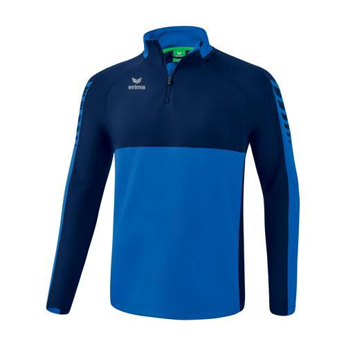 SWEAT DEMI-ZIP ADULTE - ERIMA - SIX WINGS ROY/NAVY