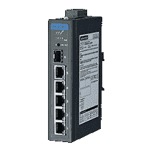 Switch industriel Rail DIN Advantech EKI-2706E-1GFPI-BE - 5 ports LAN PoE + 1 port SFP Gigabit - IP30, 24-48VDC_0