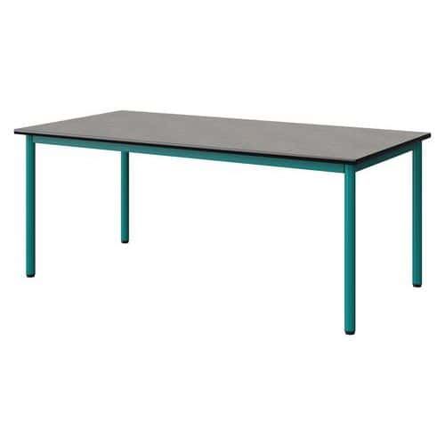 TABLE MALIBU 160X80 T4 4P STR ANTIB BÉT F186/NOIR BLEU 5018