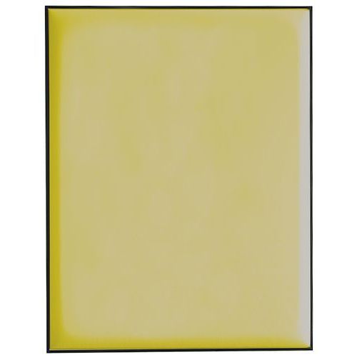 TABLEAU ACOUSTIQUE LIGNE M CADRE ALU 580X1160 MM JAUNE