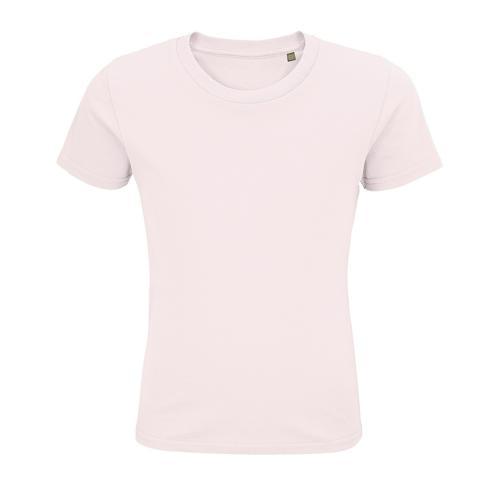 TEE-SHIRT PERSONNALISABLE ENFANT COTON ORGANIQUE BIO JERSEY 175 ROSE PÂLE