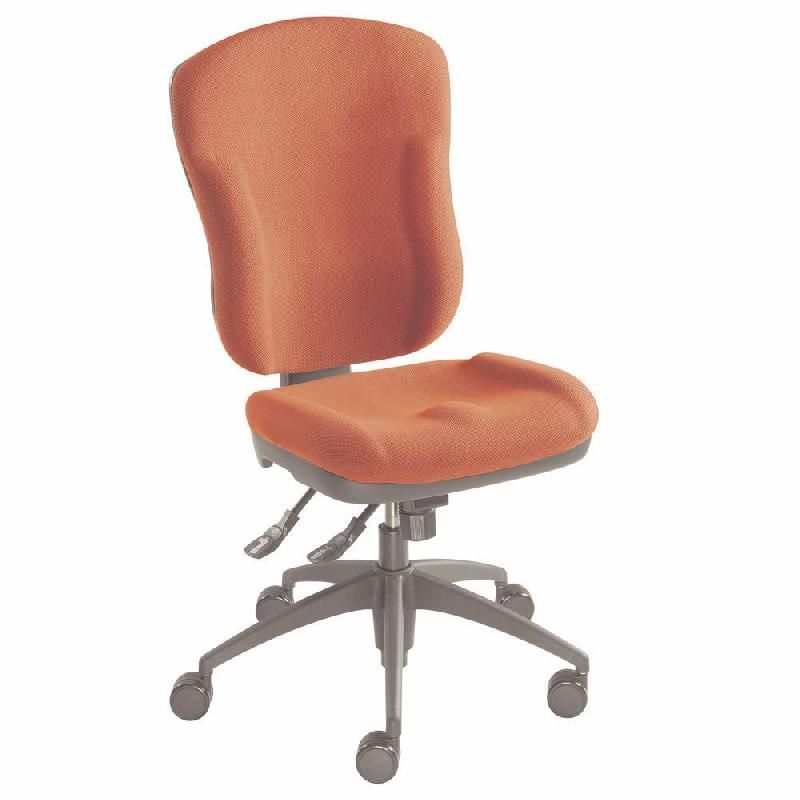 TOPSTAR SIÈGE DE BUREAU SACHA - TISSU REMBOURRÉ - DOSSIER ROUGE - ASSISE