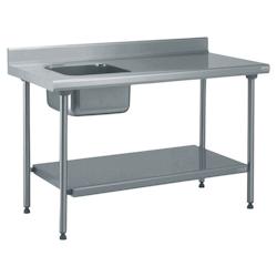 Tournus Equipement Table inox du chef adossée longueur 1600 Tournus - 424755 - plastique 424755_0