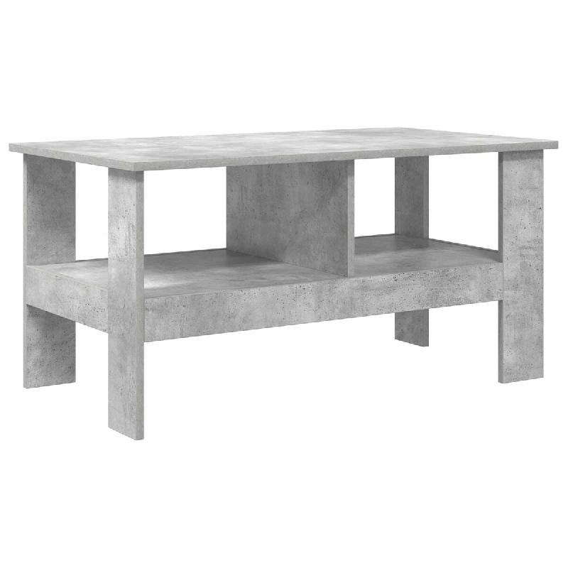 VidaXL Table basse Gris béton 90 x 50 x 45 cm Bois d'ingénierie Modèle Atlas Office Riviera - 8000255_0