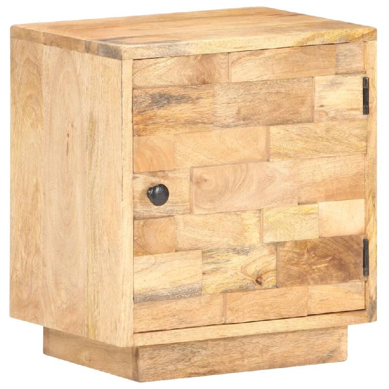 VidaXL Table de chevet 40x30x45 cm Bois de manguier solide - Bois massif 320468_0