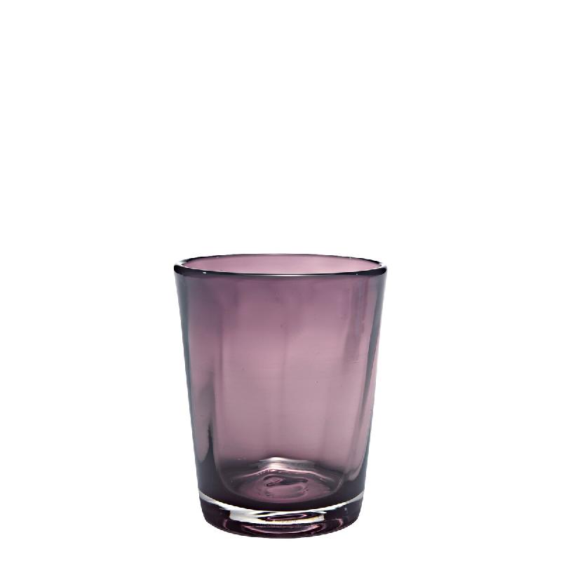 Zafferano Lot de 6 Verres Tumbler Série Bei Couleur Améthyste en Verre Soufflé à la Bouche Travail Artisanal à la Main Raffinement Table - multic_0