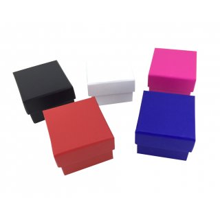 10 BOÎTES CADEAU POUR BAGUE - 5 X 4,5 X 3 CM - 5 COULEURS