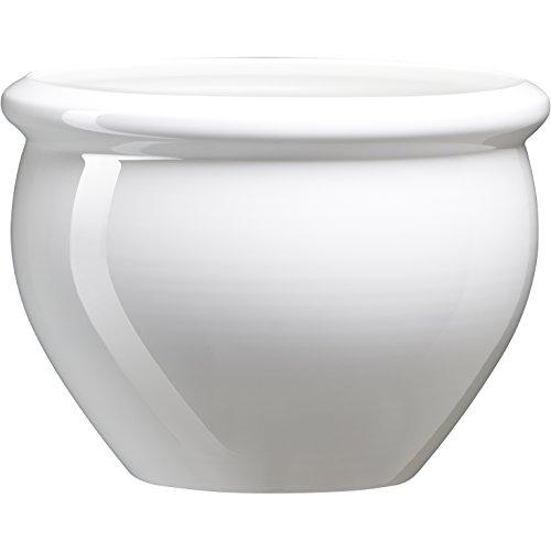 EMSA 512668 Siena - Bac à fleurs pour jardin en polypropylène blanc nacré, 26 cm, 7 L, résistant gel et UV_0