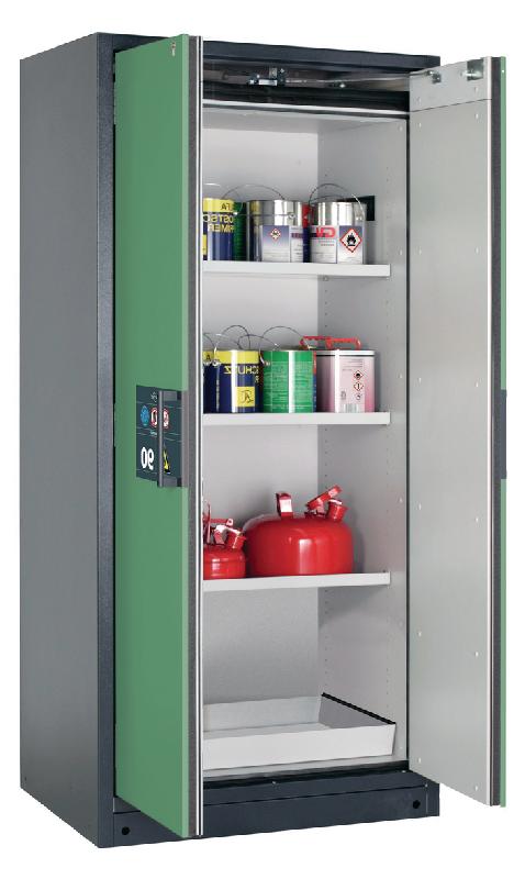 ARMOIRE SÉCURITÉ Q-PEGASUS-90 Q90.195.090.WDAC GRIS/VERT - MANUTAN COLLECTIVITÉS