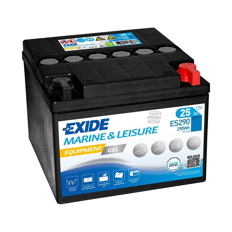 Batterie Decharge Lente Exide Es290 Gel 12v 25ah Comparer Les Prix