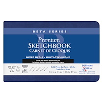BETA SERIES CARNET SOUPLE 26F 14X8,9CM 270G - BLANC - LOT DE 2