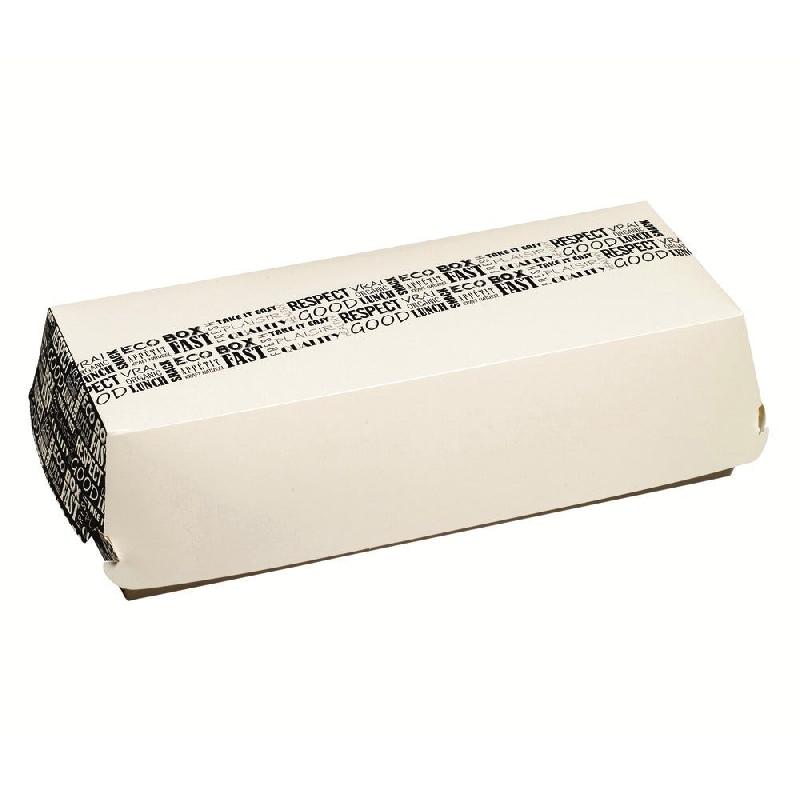 Boite panini carton blanc décor District 26x12x7cm - par 200_0