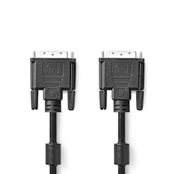 Câble Dvi  Dvi-d Mâle à 24 + 1 Broches - Dvi-d Mâle à 24 + 1 Broches  2,0 M  Noir Usage Non Intensif Nedis - noir 3665476046104_0