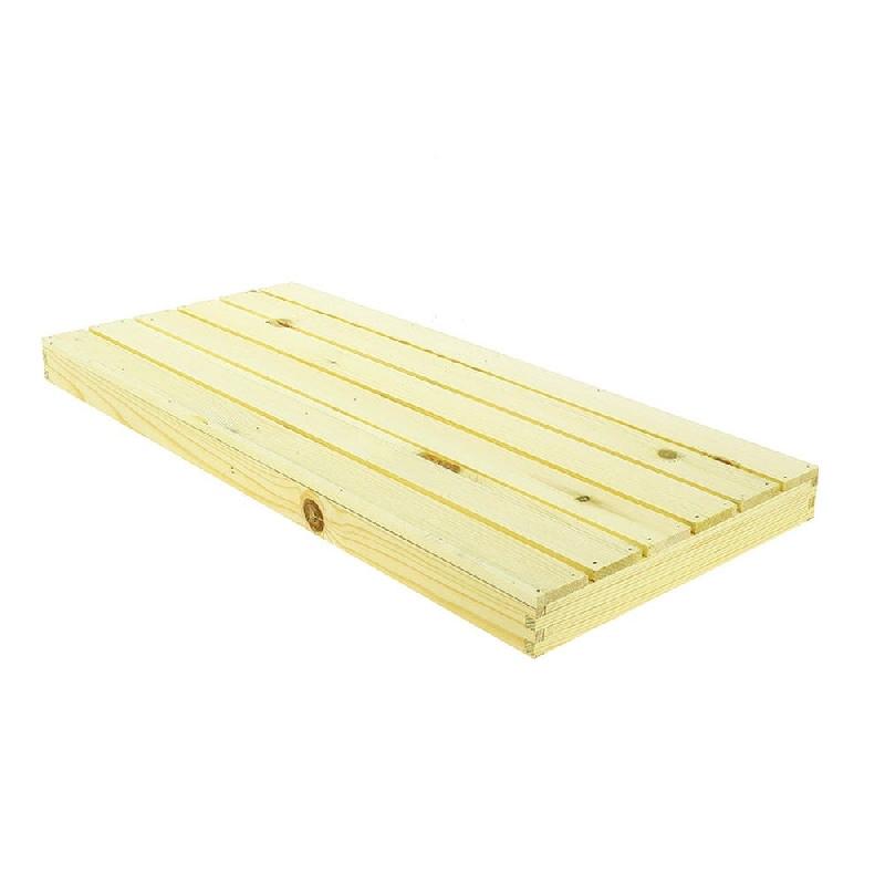 Caillebotis pin naturel rectangle 62,5x28x4cm - par 2_0