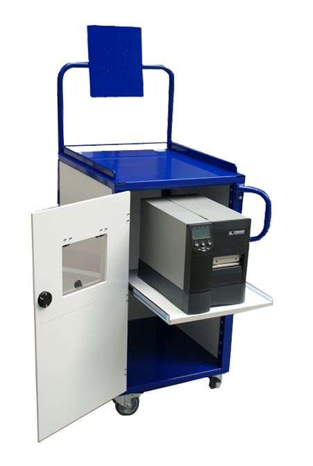 Chariot informatique multimatières - Mobifixe - Dimensions L560xP625xH1040mm - Industriel mobile cartérisé_0