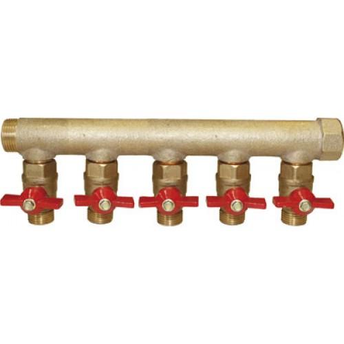 COLLECTEUR 20 X 27 MF PRÈ-ÉQUIPÉ AVEC VANNES 4 DÉPARTS 15X21 RIQUIER