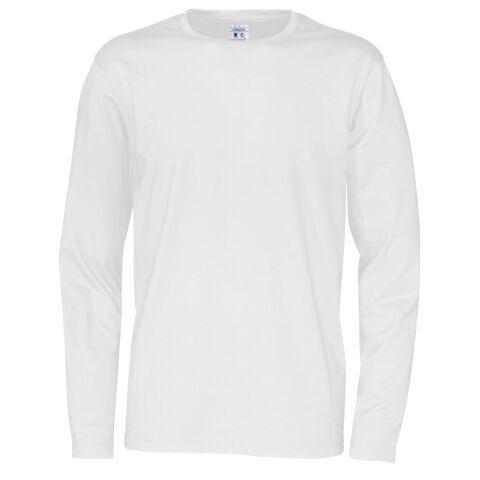 COTTOVER T-SHIRT MANCHES LONGUES HOMME - CERTIFIÉ GOTS BLANC - TAILLE L