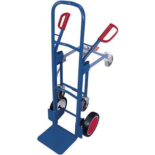 DIABLE EN TUBE D'ACIER AVEC 2 ROUES DE SUPPORT / SK-710.065 - VARIOFIT