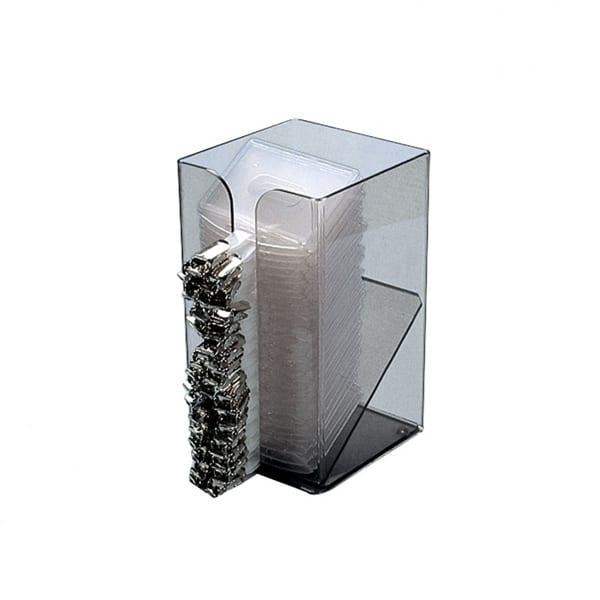 Distributeur de porte-badges rigides ou souples - Format carte de crédit 86x54 mm - Dimensions 185x135x200 mm_0