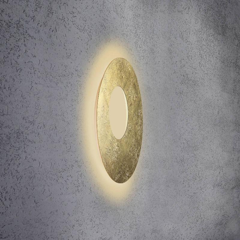 ESCALE BLADE OPEN APPLIQUE LED FEUILLE D\'OR Ø 59CM