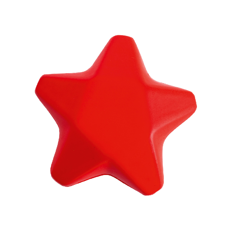 Étoile anti-stress - balle anti-stress rouge de 18g_0