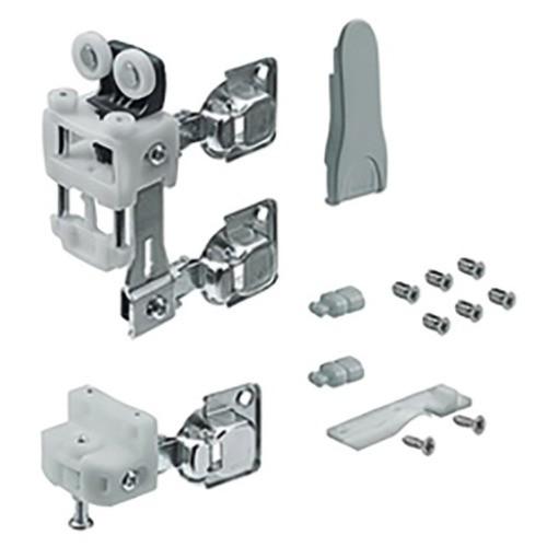 FERRURE DE PORTES PLIANTES - 25KG - GAUCHE - NOIR - WINGLINE L PUSH HETTICH