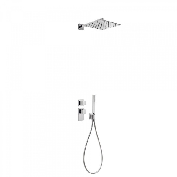 KIT DE DOUCHE THERMOSTATIQUE ET ENCASTRÉ BLOCK SYSTEM AVEC FERMETURE ET RÉGLAGE DU DÉBIT (2 VOIES) - TRES 20625201