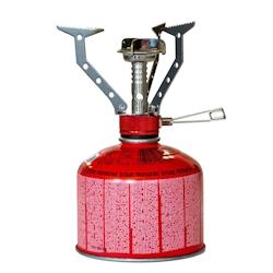 Kit Réchaud gaz pliable compact 4.5 kW+ Cartouche de gaz 230gr Butane Propane Haute montagne KEMPER - gris 8008004139421_0