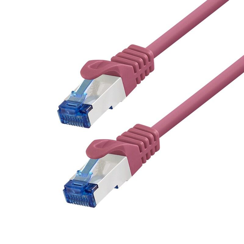 LogiLink Professional Câble patch, Cat. 6A, S/FTP, 1,5 m, rose - rose 4052792020830_0