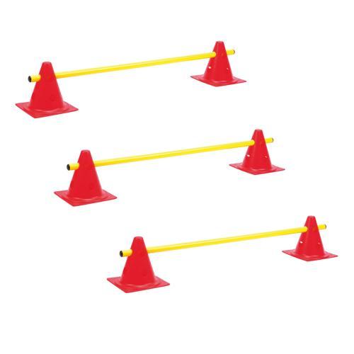 LOT 3 MINI-HAIES CONES 18CM ECO REGLABLE HAUTEUR: 7-14 CM